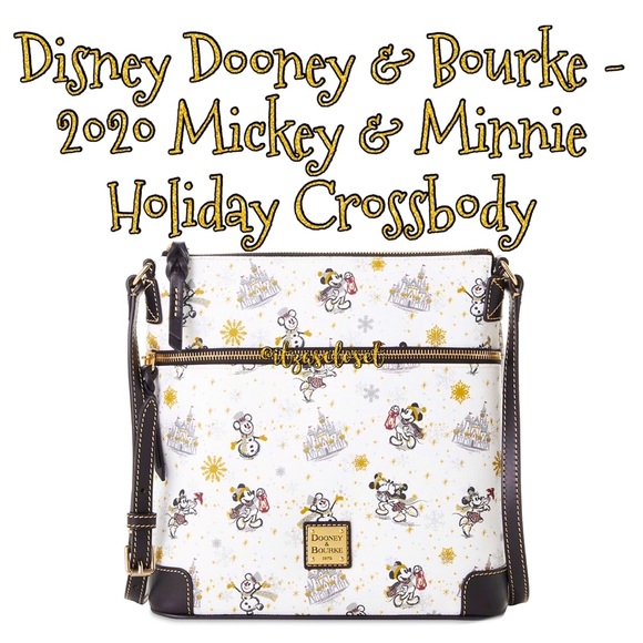 Disney Dooney & Bourke Bag 2020 Mickey & Minnie Christmas Holiday Crossbody NWT - Picture 1 of 11